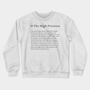 The High Priestess Tarot Arcana meaning Crewneck Sweatshirt